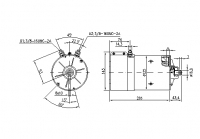 DC-Motor Gleichstrommotor CR 24V/3,0kw f.Iskra IM0355 AMK4673 11216719 11.216.719 - 1