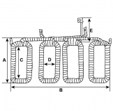 Feldwicklung 12V/2,5/2,7kW f.Denso Anlasser 028110-1910 028100-3810 028000-5000 028000-5490 028000-5541 028000-5542 028000-5543 - 1