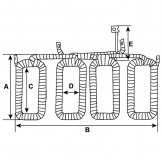 Feldwicklung 12V/2,7kW f.Iskra Anlasser 16906171 16905171 MSX177 16.905.171 16905171 IS203 11130203  AZJ3538 MS388 IS0248 111302 - 1