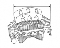 Gleichrichter f.Ford Lichtmaschine E8PZ10301P E8PZ10301B E83F10300AA E83F10300AB E83F10300BA E83Z10346A - 1