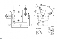 DC-Motor Gleichstrommotor ACR 24V/1,2KW f.MTE 39200424 IM0025 AMF4634 11212599 11.212.599 11212456 AMF4615 - 1