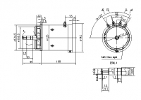 DC-Motor Gleichstrommotor 24V/0,9KW f.Tekno 2353 IM0271 AMK2615 11216375 11.216.375 - 1