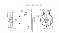 DC Motor Gleichstrommotor CR 12V/3kw f.Hesselman Haldex 12MA42TWA 12MC6TWA 12MC62TWA - 1