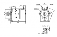 DC-Motor Gleichstrommotor ACR 24V/2,2KW f.Hubladebühne Dautel IM0138 11216207 11.216.207 AMJ5719 11212725 AMJ5193 11216952 AMJ51 - 1
