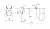 DC-Motor Gleichstrommotor CR 24V/3,0kw f.Hubladebühne Dautel 84535 IM0184 11.218.087 11218087 AMK5589 11.212.138 11212138  AMK56 - 1