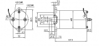 DC-Motor Gleichstrommotor CR 24V/0,8KW f.MBB Palfinger 1404319 1402761 96-530.54 9653054 96-530.57-00.00-00 9653057000000 96-530 - 1