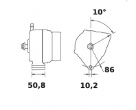 Lichtmaschine 12V/90A f.Mahle MG315 IA1167 11.203.329 11203329 AAK5550 MG315 - 1