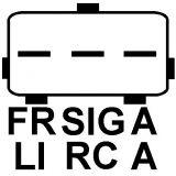 Stecker f.Ford Lichtmaschine Harness Ford 6G Polanzahl 3  Farbe Schwarz  Kabellänge mm 400 - 1