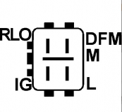 Regler 12V f.Denso Lichtmaschine 126600-3320 126600-3220 104210-2180 104210-2320 104210-2520 104210-4521 104210-4591 104210-4771 - 1