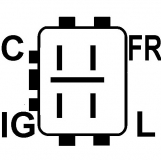 Regler 12V f.Denso Lichtmaschine 126000-3430 10221-1086 10221-1087 102211-0860 102211-0870 - 1