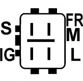 Regler 12V f.Denso Lichtmaschine 126000-3720 104210-8040 - 1