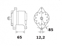 Lichtmaschine 24V/35A f.Iskra IA0468 11.201.468 11201468 AAK3564 MG516 - 1