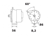 Lichtmaschine 24V/35A f.Iskra IA1079 11.203.404 11203404 AAK4348 MG554 11201479 AAK1337 11204052 AAK3820 11204712 AAK4949 - 1