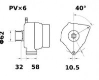 Lichtmaschine 24V/90A f.Iskra IA9439 11.209.452 11209452 AAN5793 MG733 - 1