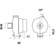 Lichtmaschine 12V/80A f.Iskra IA9028 11.209.431 11209431 AAK5710 MG731 - 1