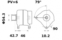 Lichtmaschine 12V/150A Iskra IA1430 11.204.164 11204164 AAN5323 MG11 11203512 AAN5549 0124525035 0986046240 - 1