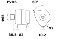 Lichtmaschine 12V/150A Iskra IA1432 11.204.185 11204185 AAN5344 MG10 11203921 AAN5792 0124525008 0124525087 0124615007 098604447 - 1