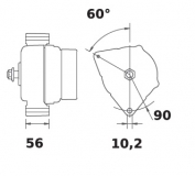 Lichtmaschine 12V/150A Iskra IA1242 11.204.165 11204165 AAN5324 MG28 11203086 AAN5123 11203103 AAN5125 11203244 AAN5164 11203279 - 1