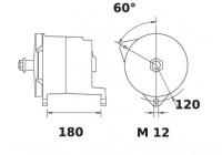Lichtmaschine 24V/140A f.Iskra IA1100 11.203.236 11203236 AAT1334 MG299 11203140 AAT1322 0091542202 1328273 0101547902 01182163 - 1