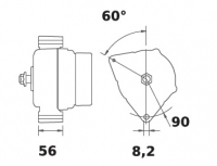 Lichtmaschine 24V/55A f.Iskra IA1083 11.203.395 11203395 AAK5564 MG336 11203156 AAK5377 11204041 AAK5798 01177464 01182169 01183 - 1