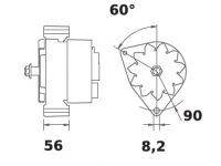 Lichtmaschine 24V/55A f.Iskra IA0903 11.201.903 11201903 AAK3318 MG384 - 1