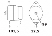 Lichtmaschine 12V/95A f.Iskra IA0886 11.203.572 11203572 AAK5716 MG549 11201886 AAK5167 - 1