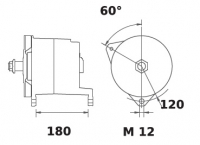 Lichtmaschine 24V/140A f.Iskra IA0895 11.201.895 11201895 AAT1306 MG247 11201519 AAT6105 - 1