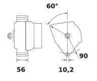 Lichtmaschine 12V/120A f.Mahle MG182 IA1320 11.203.828 11203828 AAK5761 MG182 11203565 AAK5711 MG679 - 1