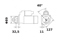 Anlasser 12V/3,0kw 10z f.Iskra IS0411 11.130.411 11130411 AZJ3117 MS548 11130076 AZJ0405 11130200 AZJ3536 6005706624 815970 DRS3 - 1