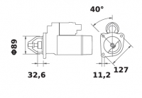 Anlasser 24V/4,0kw 10z f.Mahle MS178 IS0367 11.130.367 11130367 AZJ3595 0001368042 IMR S44 V - 1