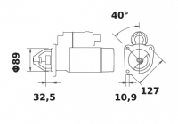 Anlasser 12V/2,8kw 10z f.Iskra IS0629 11.130.629 11130629 AZJ3203 MS385 3116683EX 3116683R91 2873002T 2873006T 3763362M91 632274 - 1