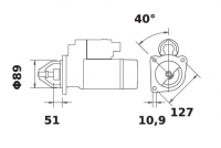 Anlasser 24V/4,0kw 9z f.Iskra IS0660 11.130.660 11130660 AZJ3213 MS270 0021515601 0031511301 0031511356 3761517191 7431027000 - 1