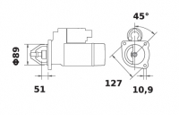 Anlasser 12V/3,0kw 9z f.Iskra IS0688 11.130.688 11130688 AZJ3232 MS269 465482 465603 5001836 85000442 0001359118 0001367026 0001 - 1