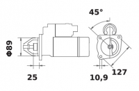 Anlasser 24V/4,0kw 10z f.Mahle ms331 IS0598 11.130.598 11130598 AZJ3188  81262019013 A5000559254 0025841044 5000041221 500079121 - 1