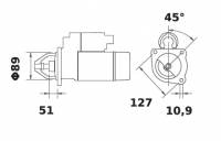 Anlasser 24V/4,0kw 11z f.Mahle MS327 IS0686 11.130.686 11130686 AZJ3230 835330980 LRS01823 0001368041 0986013710 - 1