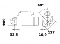 Anlasser 12V/3,0kw 10z f.Iskra IS0807 11.130.807 11130807 AZJ3330 MS315 323319A1 388187A1 388187A2 C000900060220 388187A2 388187 - 1