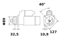 Anlasser 12V/2,8kw 10z f.Iskra IS0872 11.130.872 11130872 AZJ3305 MS282 73328001 234987A1 3542185m93 1447834m91 - 1