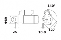 Anlasser 12V/2,7kw 11z f.Iskra IS0895 11.130.895 11130895 AZJ3317 MS276 6005706643 3218192EX 3218674R91 3228192R91 3228192R91 B5 - 1