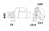 Anlasser 12V/2,8kw 10z f.Iskra IS0896 11.130.896 11130896 AZJ3318 MS348 6005706644 1618050M14 1618050M4 1618050R4 3637269R91 393 - 1