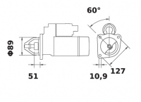 Anlasser 24V/4,0kw 10z f.Mahle MS237 IS0745 11.131.388 11131388 AZJ3426 11130745 AZJ3265 11130936 AZJ3338 11130977 AZJ3350 11131 - 1