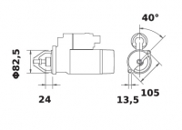 Anlasser ACR 12V/2,7kw 9z f.Iskra IS1007 11.131.029 11131029 AZJ3359 MS229 5840143 58401430 - 1