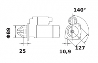 Anlasser 24V/4,0kw 10z f.Iskra IS1029 11.131.086 11131086 AZJ3375 MS329 4854185 4854186 0001368082 458254 - 1