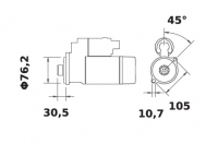 Anlasser ACR Reduktionsgetriebestarter 24V/2,5kw 9z f.Iskra IS1034 11.131.119 1113119 AZE2632 MS85 50546401 58401410 58402280 56 - 1