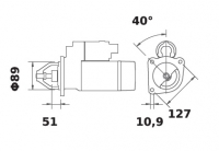 Anlasser 24V/4,0kw 11z f.Mahle MS367 IS1005 11.131.017 11131017 AZJ3356 - 1