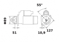 Anlasser Reduktionsgetriebestarter 12V/4,2kw 10z f.Mahle MS110 IS1070 11.131.191 11131191 AZF4562 7700067836 - 1