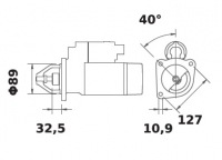 Anlasser Reduktionsgetriebestarter 12V/3,2kw 10z f.Iskra IS1098 11.131.984 11131984 AZE4214 MS4 11131112 AZE4536 11131216 AZE456 - 1