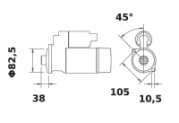 Anlasser Reduktionsgetriebestarter 12V/3,2kw 10z f.Iskra IS1103 11.131.788 11131788 AZE4654 MS292 11131294 AZE4625 11131753 AZE4 - 1