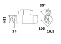 Anlasser Reduktionsgetriebestarter 12V/2,0kw 9z f.Iskra IS1113 11.131.293 11131293 AZE2163 MS563 998710700064 - 1