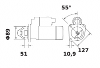 Anlasser Reduktionsgetriebestarter 24V/4,0kw 10z f.Iskra IS1117 11.132.302 11132302 AZF4360 MS165 11131357 AZF4593 MS627 1113126 - 1