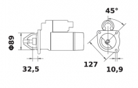 Anlasser Reduktionsgetriebestarter 12V/4,2kw 10z f.Iskra IS1200 11.132.118 11132118 AZF4304 MS22 11132046 AZF4280 MS644 11131612 - 1